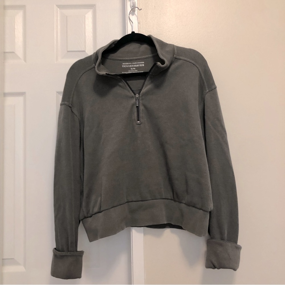 oversized quarter zip